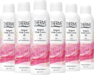 6x Therme Foaming Shower Gel Saigon Pink Lotus 200 ml voor €20,29 bij Bol.com