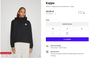 Chaqueta para Mujer Kappa AVALA por 25€