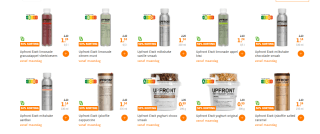 50% korting op Alle Upfront proteïne gekoeld bij de AH