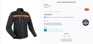 Chaqueta Segura Mamba Negra por 135,24€