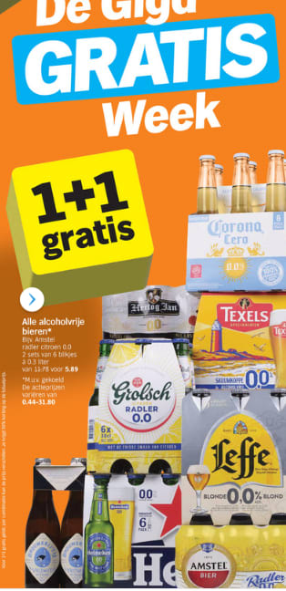 Albert Heijn Giga Gratis week met veel producten 2+3 gratis