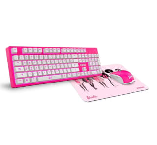 Barbie Combo Krom Kandy 3 En 1 Teclado Membrana Led + Raton Optico Led + Alfombrilla Ed. Esp por 12,99€