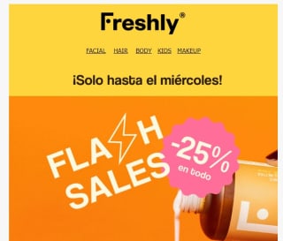 25% de descuento en Frashly