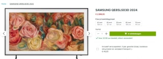 Samsung QE85LS03DAUXXN The Frame QLED 85 Inch (2024) voor €2.898 bij Plasmavsie