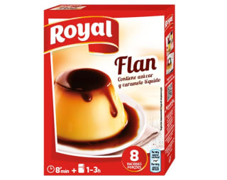 3 Unidades Royal Preparado para Flan con caramelo líquido Sin Gluten por 3,42€