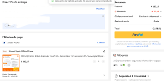 Robot aspirador Xiaomi Vacuum S10+ Por 158.51€