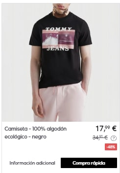 Tommy Jeans - Camisetas por menos de 18€