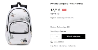Mochila Vans Ranged 2 Prints por 16.99€