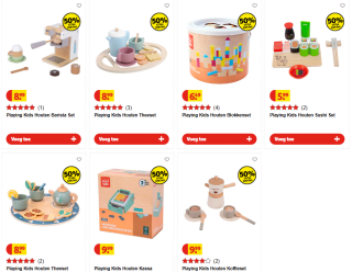 50% kassakorting op Playing kids houten speelgoed bij Kruidvat