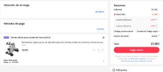 Pedaleador digital Jocca con pantalla por 27,08€