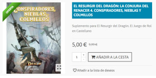 Juego de Mesa El resurgir del Dragon: Conspiradores, Nieblas y Colmillos por 5€