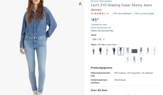 Levi's310™ SHAPING SUPER SKINNY - Jeans Skinny Fit voor €45 bij Amazon