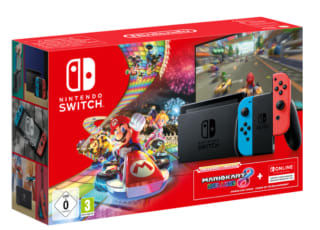 Nintendo Switch Rood/Blauw + Mario Kart + 3 Maanden Nintendo Online voor €288 bij Coolblue