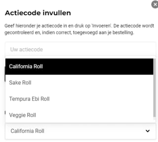 Gratis roll naar keuze bij besteding vanaf €25 bij Mr. Sushi