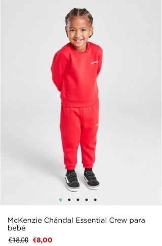 Chándal Mckenzie essential crew para bebé por 8€