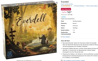 Everdell - basispel - Engelstalige uitgave - bordspel voor €50,99 bij Amazon