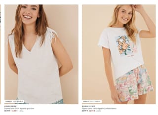 Recopilación pijamas cortos de mujer por 11,69€ desde Women's secret