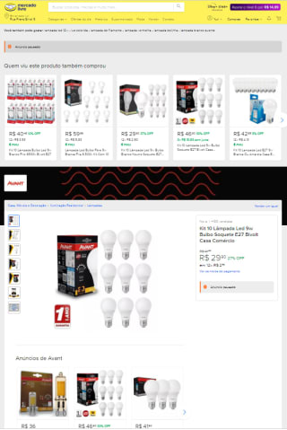 Kit com 10 Lâmpada Led - R$ 29,90
