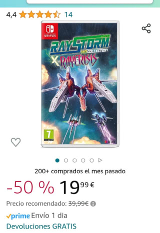 RayStorm x RayCrisis HD Collection Nintendo Switch por 19,99€.