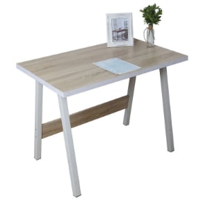 Escritorio M+Design Eve blanco/natural por $34.990