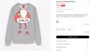 Sudadera para hombre de manga larga y cuello redondo Santa por 4.99€