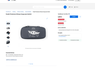 Funda Protectora Disney Grogu para Switch por solo 6,90€