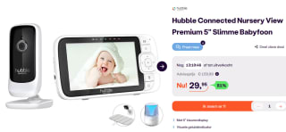 Hubble Nursery View Premium 5″ Baby Monitor voor €29,95 bij Ibood