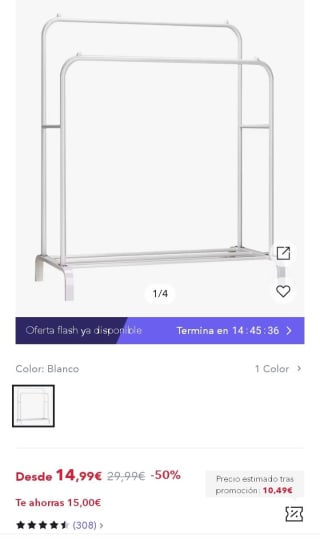 T-Lovendo Perchero Burro Doble por 11,24€.