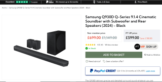 Samsung Q930D Dolby Atmos Soundbar - £599