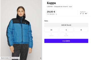 Chaqueta de Invierno para Mujer Kappa LEBANA por 29€