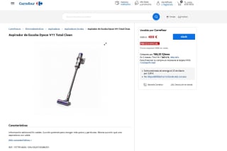 Aspiradora Dyson V11 Total Clean por 499€