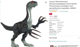 Jurassic World Geluid Slashin´ Slasher Dino voor €25,99 bij Amazon