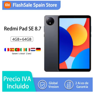 Xiaomi-Tableta Redmi Pad SE 4G de 4GB, 64GB por 81,99€