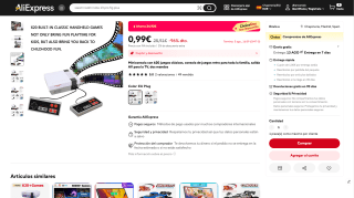 Mini Consola con 620 juegos clásicos por 0,99€