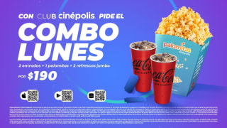 Combo Lunes Cinépolis disponible desde la App