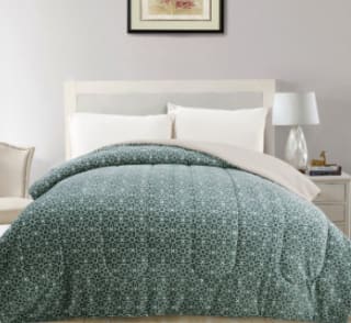 Plumón Mainstays Coral Sherpa Verde de 2 plazas por $17.390