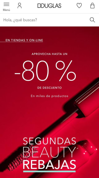 Hasta -80% de Descuento en Douglas.
