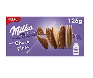3 Milka Choco Finas Galletas con Chocolate con Leche de los Alpes 126g por 3,15€