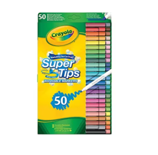 CRAYOLA 50 Rotuladores Lavables para Niños por solo 11,26€
