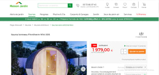 Sauna tonneau extérieur Finntherm Mini XXS à 1979€