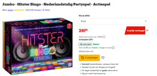 Jumbo - Hitster Bingo - Nederlandstalig Partyspel voor €26,99 bij Bol