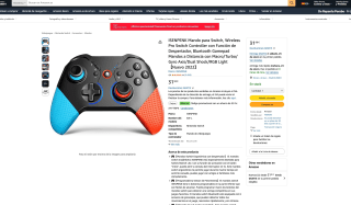 Mando Inalámbrico ISENPENK para Nintendo Switch por solo 15,99€