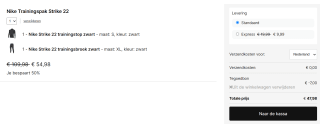 Nike Trainingspak Strike 22 voor €47,99 dmv code in de Geomix-shop