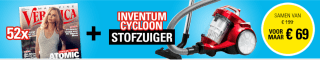 Jaar Abonnement Veronica Magazine + Inventum Cycloon stofzuiger voor €69