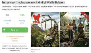 Ontvang 2 tickets voor Walibi Belgium voor maar €45
