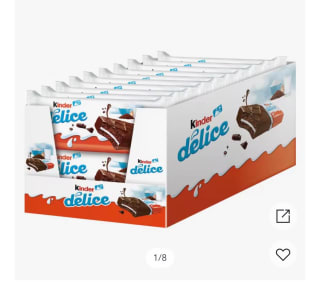 Caja KINDER DELICE de Cacao 20 unidades por 13,45€
