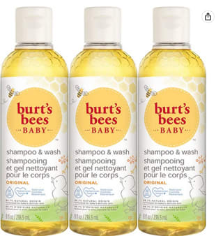 3 unidades Burt's Bees Baby Champú y Gel a solo 4,95€
