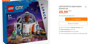 Lego City Space Space Science Lab voor €29,99 bij Top1toys