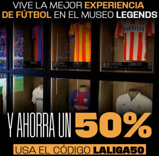Código 50% Descuento entradas de Museo Legends de Laliga