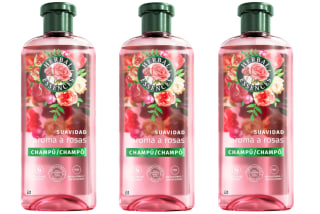3 Botes de Herbal Essences Suavidad Champú Rosas, 350 ml por 6.7€